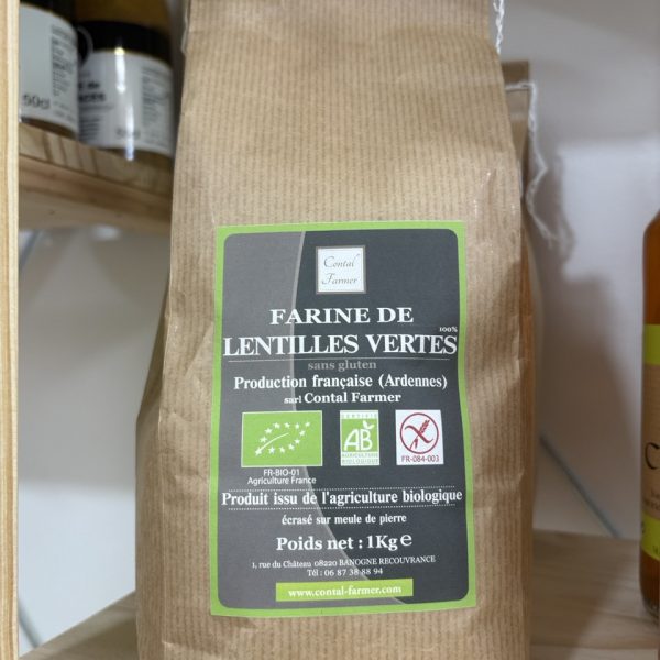 FARINE DE LENTILLES VERTES SANS GLUTEN