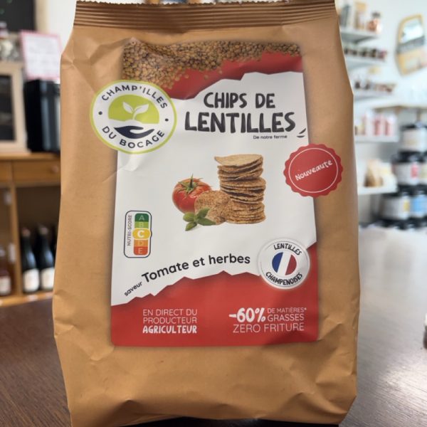 TOMATES ET HERBES - CHIPS DE LENTILLES