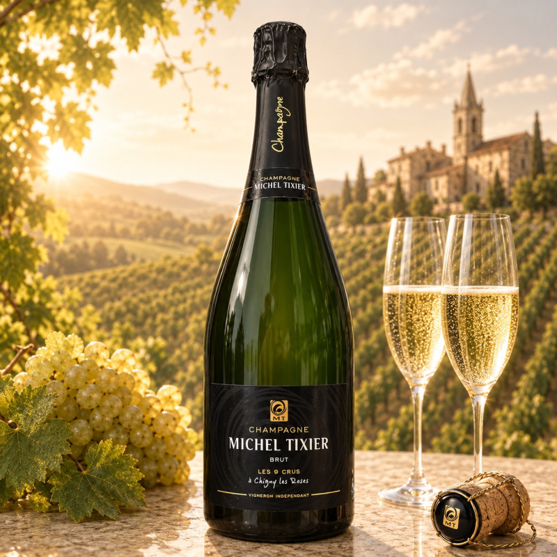 LES 9 CRUS - CHAMPAGNE TIXIER 75 cl